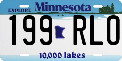 MN license plate 199RLO