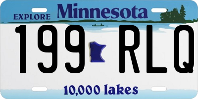 MN license plate 199RLQ