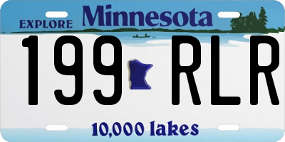 MN license plate 199RLR