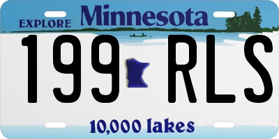 MN license plate 199RLS