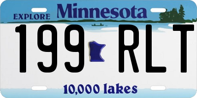 MN license plate 199RLT
