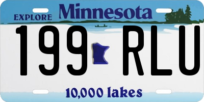 MN license plate 199RLU