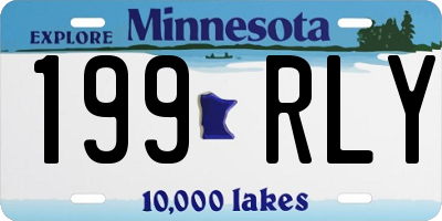 MN license plate 199RLY