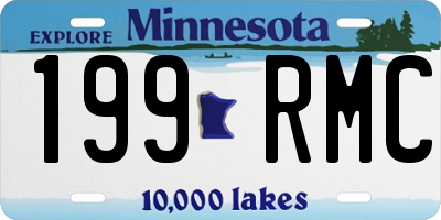 MN license plate 199RMC