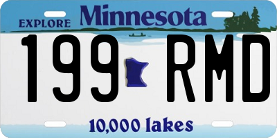 MN license plate 199RMD