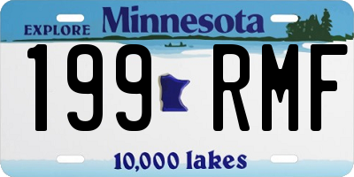 MN license plate 199RMF