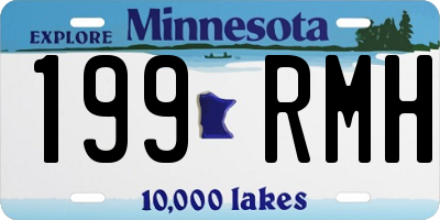 MN license plate 199RMH