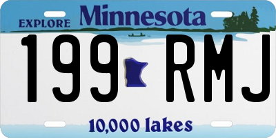 MN license plate 199RMJ