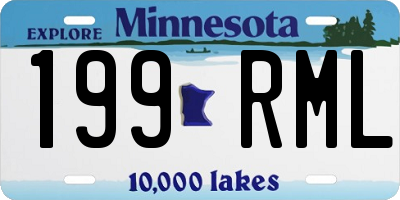 MN license plate 199RML