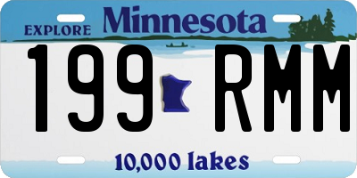 MN license plate 199RMM