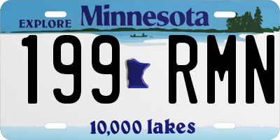 MN license plate 199RMN