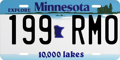 MN license plate 199RMO