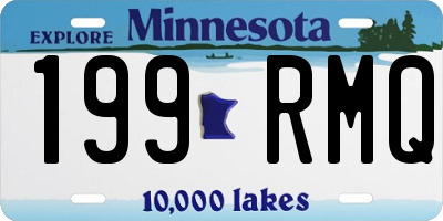 MN license plate 199RMQ