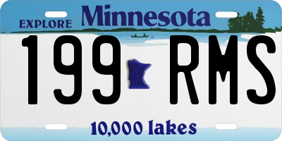 MN license plate 199RMS