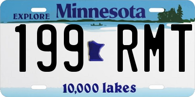 MN license plate 199RMT