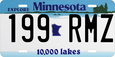 MN license plate 199RMZ
