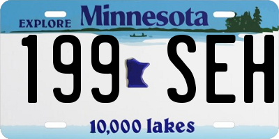 MN license plate 199SEH