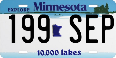 MN license plate 199SEP
