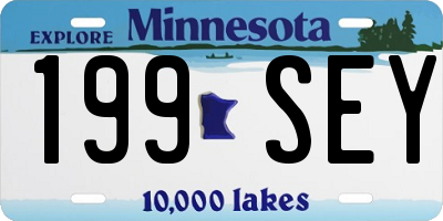 MN license plate 199SEY