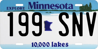 MN license plate 199SNV
