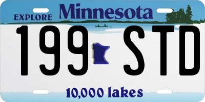 MN license plate 199STD