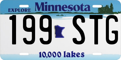 MN license plate 199STG