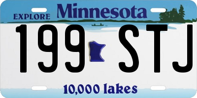 MN license plate 199STJ