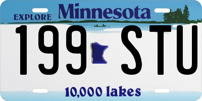 MN license plate 199STU