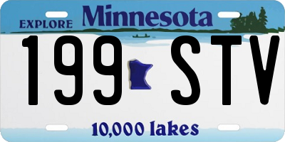 MN license plate 199STV