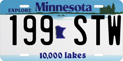 MN license plate 199STW