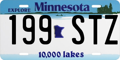 MN license plate 199STZ