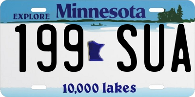 MN license plate 199SUA