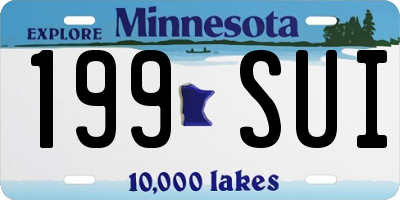 MN license plate 199SUI