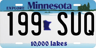 MN license plate 199SUQ