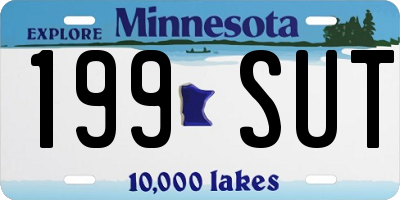 MN license plate 199SUT