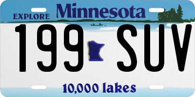 MN license plate 199SUV