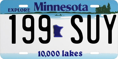 MN license plate 199SUY