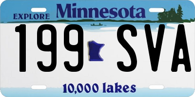 MN license plate 199SVA