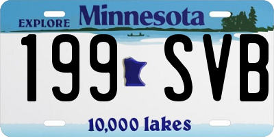MN license plate 199SVB
