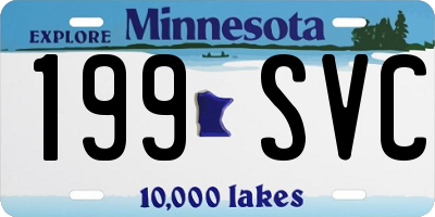 MN license plate 199SVC