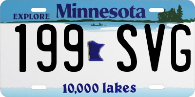 MN license plate 199SVG