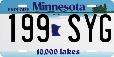 MN license plate 199SYG