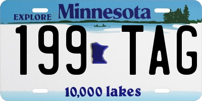 MN license plate 199TAG