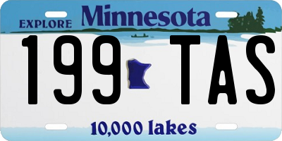 MN license plate 199TAS
