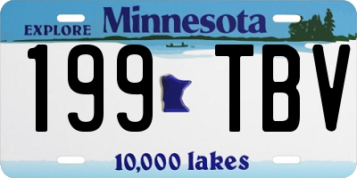 MN license plate 199TBV