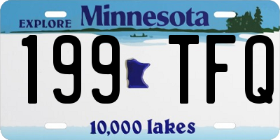 MN license plate 199TFQ