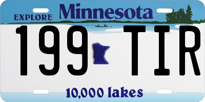 MN license plate 199TIR