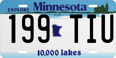 MN license plate 199TIU