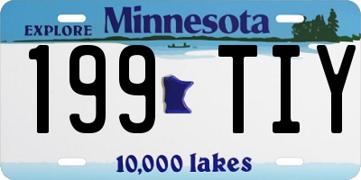 MN license plate 199TIY