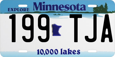 MN license plate 199TJA